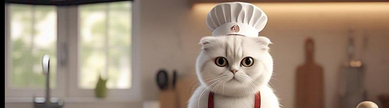 ชีต้าแมวอ้วนทำอาหาร